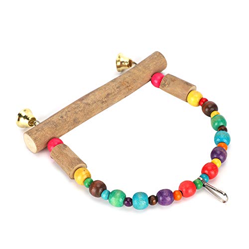Qukaim Holz Pet Papagei Hängebrücke Kletterspielzeug 6 x 30 cm Flexibles Design für kleine und mittelgroße Papageien inklusive Haken für einfache Installation ideal zum Beißen und Spielen Qukaim Holz Pet Papagei Hängebrücke Kletterspielzeug 6 x 30 cm Flexibles Design für kleine und mittelgroße Papageien inklusive Haken für einfache Installation ideal zum Beißen und Spielen von Qukaim