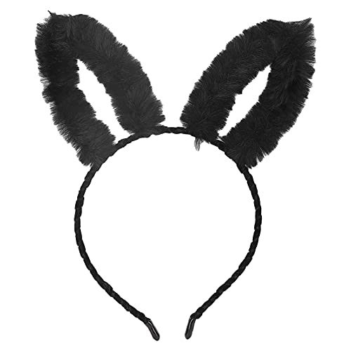 Qukaim Katzenohren Kopfbedeckung Katzenohren Stirnband, Plüsch Hohl Katzenohren Haarband für Halloween Make-up Party Cosplay Zubehör für Frauen und Mädchen, Schwarz Qukaim Katzenohren Kopfbedeckung Katzenohren Stirnband, Plüsch Hohl Katzenohren Haarband für Halloween Make-up Party Cosplay Zubehör für Frauen und Mädchen, Schwarz von Qukaim