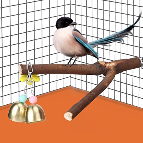 Qukaim Kunststoff Haustier Papagei Flechten Kauen Beißspielzeug Hängeschaukel für Vogelkäfig Vogelkauen Spielzeug Holz Vogel Gabel Sitzstange Ständer Gelbe Glocke 30cm Qukaim Kunststoff Haustier Papagei Flechten Kauen Beißspielzeug Hängeschaukel für Vogelkäfig Vogelkauen Spielzeug Holz Vogel Gabel Sitzstange Ständer Gelbe Glocke 30cm von Qukaim