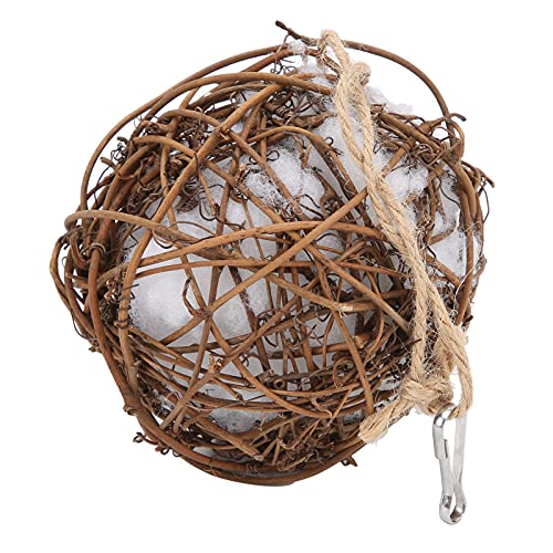 Qukaim Papagei Rattan Ball Spielzeug Hängende Baumwolle Spielzeug für Vögel Nachfüllbare Rattanbälle Ideal für Papageien und kleine Haustiere Design Spaß Kauen Aktivität Qukaim Papagei Rattan Ball Spielzeug Hängende Baumwolle Spielzeug für Vögel Nachfüllbare Rattanbälle Ideal für Papageien und kleine Haustiere Design Spaß Kauen Aktivität von Qukaim