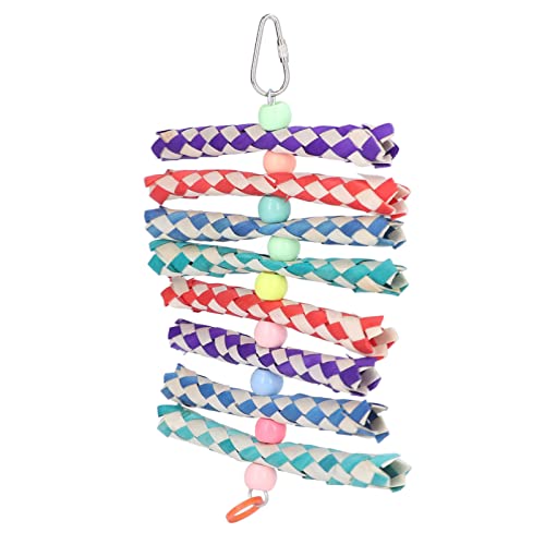 Qukaim Papageien-Fingerfalle, buntes Kauspielzeug für Vögel, bissfestes Zerkleinerungsspielzeug mit Haken, ideal für Papageien und kleine Vögel, Spaß und fesselnde Spielzeit Qukaim Papageien-Fingerfalle, buntes Kauspielzeug für Vögel, bissfestes Zerkleinerungsspielzeug mit Haken, ideal für Papageien und kleine Vögel, Spaß und fesselnde Spielzeit von Qukaim