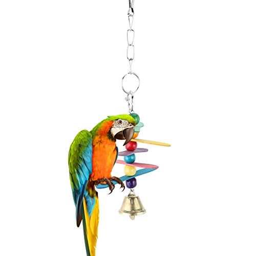 Qukaim Papageien-Hängeschaukel, Kauspielzeug mit matter Beschichtung, buntes Fünf-Blatt-Design, Vogelkäfig-Akkory, ideal für Papageien und Sittiche, 2 Stück Qukaim Papageien-Hängeschaukel, Kauspielzeug mit matter Beschichtung, buntes Fünf-Blatt-Design, Vogelkäfig-Akkory, ideal für Papageien und Sittiche, 2 Stück von Qukaim