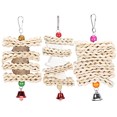 Qukaim Papageien Kauspielzeug Maisschale und Pfeffer Holz Tintenfisch Knochen Schnur Hängende Vogel Beißspielzeug für Käfig Ideal für Papageien und andere Vögel Qukaim Papageien Kauspielzeug Maisschale und Pfeffer Holz Tintenfisch Knochen Schnur Hängende Vogel Beißspielzeug für Käfig Ideal für Papageien und andere Vögel von Qukaim
