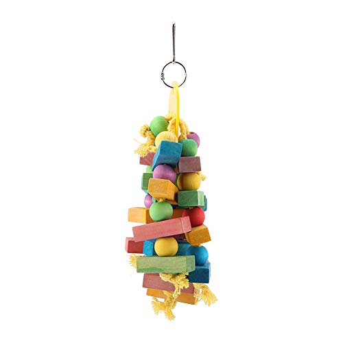 Qukaim Papageienspielzeug, Hängeschaukel aus Holz für Papageien und Vögel, Design, geeignet für verschiedene Vogelarten, ideal zum Spielen und Trainieren, Holzbau Qukaim Papageienspielzeug, Hängeschaukel aus Holz für Papageien und Vögel, Design, geeignet für verschiedene Vogelarten, ideal zum Spielen und Trainieren, Holzbau von Qukaim