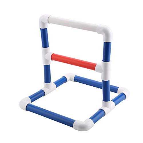 Qukaim Papageienständer Sitzstange, PVC Vogelspielcenter mit Spielzeugtablett für Training, verstellbare Höhe, ideal für Papageien und Vögel, 30 x 30 x 100 cm von Qukaim