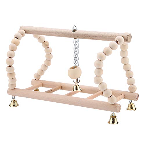 Qukaim Pet Bird Toy, Interactive Chew Wooden Circular Pattan Balls Hanging Cage Toys for Parrots, Climbing Swing Ladder, Rattan Toy, Suitable for Birds and Hamster Qukaim Pet Bird Toy, Interactive Chew Wooden Circular Pattan Balls Hanging Cage Toys for Parrots, Climbing Swing Ladder, Rattan Toy, Suitable for Birds and Hamster von Qukaim