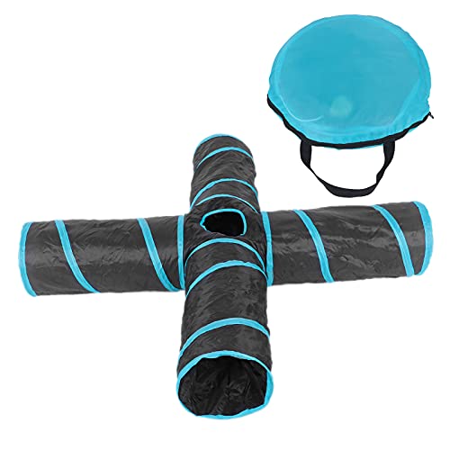 Qukaim Pet Play Tunnel Pet Play Tunnel, Zusammenklappbarer 4-Wege-Katzenrohr mit Aufbewahrungstasche, Innen- und Außenbereich für Katzen, Hunde und Kaninchen, 127 cm lang Qukaim Pet Play Tunnel Pet Play Tunnel, Zusammenklappbarer 4-Wege-Katzenrohr mit Aufbewahrungstasche, Innen- und Außenbereich für Katzen, Hunde und Kaninchen, 127 cm lang von Qukaim