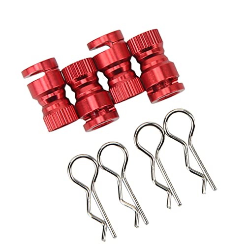 Qukaim RC Karosserieschalenhalterung Säulenloch-Locator 4 Stück Metall RC Karosserieschalenhalterung Säulenloch-Locator Magnetische Autoschale Loch Locator für PC PVC Shell RC Auto, Rot Qukaim RC Karosserieschalenhalterung Säulenloch-Locator 4 Stück Metall RC Karosserieschalenhalterung Säulenloch-Locator Magnetische Autoschale Loch Locator für PC PVC Shell RC Auto, Rot von Qukaim