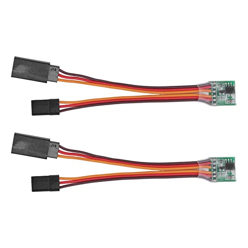 Qukaim RC Reverser 2PCS Universal RC Servo Signal Reverser, Rotation Inverter for RC Aircraft Steering Gear, Compatible with RC Models, Compact Design Qukaim RC Reverser 2PCS Universal RC Servo Signal Reverser, Rotation Inverter for RC Aircraft Steering Gear, Compatible with RC Models, Compact Design von Qukaim