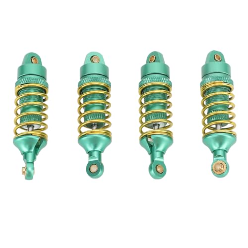 Qukaim Stoßdämpfer vorne hinten für 1/16RC Auto RC Auto Stoßdämpfer 4 Stück, Aluminiumlegierung vorne hinten hohe Elastizität Stoßdämpfer für TRAXXAS E Revo 1/16 RC Auto, Grün Qukaim Stoßdämpfer vorne hinten für 1/16RC Auto RC Auto Stoßdämpfer 4 Stück, Aluminiumlegierung vorne hinten hohe Elastizität Stoßdämpfer für TRAXXAS E Revo 1/16 RC Auto, Grün von Qukaim