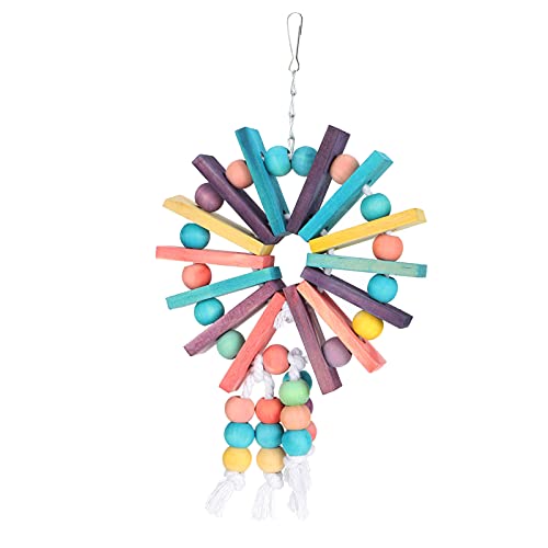 Qukaim Vogel-Kauspielzeug, Kokosnuss-Schale und Maisblatt-Spieße, buntes Spielzeug zum Aufhängen für kleine, mittelgroße und große Papageien, inklusive Schaukel und Beißspielzeug Qukaim Vogel-Kauspielzeug, Kokosnuss-Schale und Maisblatt-Spieße, buntes Spielzeug zum Aufhängen für kleine, mittelgroße und große Papageien, inklusive Schaukel und Beißspielzeug von Qukaim
