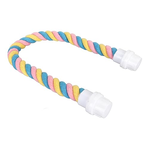 Qukaim Vogel-Seil-Sitzstange, bunt, flexibel, Baumwolle, Schaukel, Klettern, Stehspielzeug, 60 cm lang, ideal für Nymphensittiche und Sittiche Qukaim Vogel-Seil-Sitzstange, bunt, flexibel, Baumwolle, Schaukel, Klettern, Stehspielzeug, 60 cm lang, ideal für Nymphensittiche und Sittiche von Qukaim