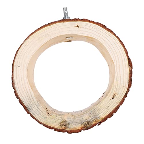 Qukaim Vogelbaum Loch Nest Kleines Haustier Holzspielzeug Versteck für Hamster Eichhörnchen Papagei Vogel Holzhöhle 12,7 x 12,7 x 12,7 cm Holz von Qukaim