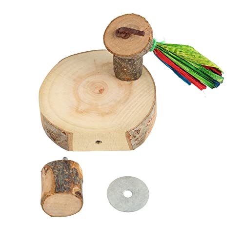 Qukaim Vogelkauspielzeug, Schnabelschleifen, bissfest, Langeweile Linderung Papageienkäfig Spielzeug mit Haken für Nymphensittiche und Lovebirds, inklusive Maiskolben und runder Holzständerplattform Qukaim Vogelkauspielzeug, Schnabelschleifen, bissfest, Langeweile Linderung Papageienkäfig Spielzeug mit Haken für Nymphensittiche und Lovebirds, inklusive Maiskolben und runder Holzständerplattform von Qukaim