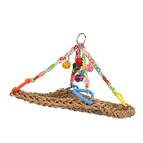 Qukaim Vogelkletternetz, Bunte Schaukel Hängematte Kauen Hängematte Vogelkletterspielzeug Vogelmatte Vogelhängematte 100 x 50 cm Ideal für Dekoration und Spielen Qukaim Vogelkletternetz, Bunte Schaukel Hängematte Kauen Hängematte Vogelkletterspielzeug Vogelmatte Vogelhängematte 100 x 50 cm Ideal für Dekoration und Spielen von Qukaim