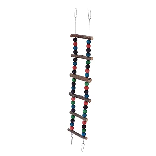 Qukaim Vogelleiter Brücke Bunte Holzleiter für Vögel Hamster Gleiter 45cm Hängende Holzleiter Vogelkäfig Accories Qukaim Vogelleiter Brücke Bunte Holzleiter für Vögel Hamster Gleiter 45cm Hängende Holzleiter Vogelkäfig Accories von Qukaim