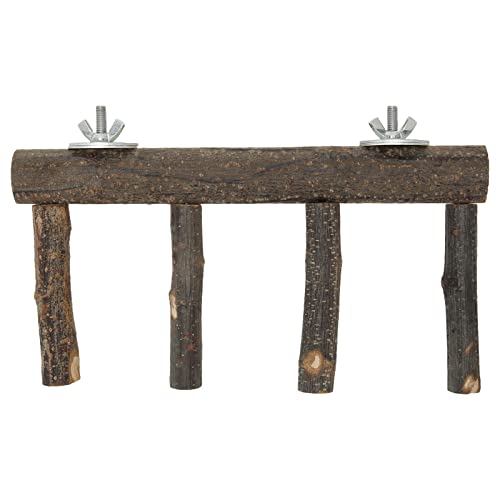 Qukaim Vogelleiter Sitzstange 4 Stufen Holzständer für kleine mittelgroße Papageien Vogelleiter Ständer Holz 30cm lang ideal für Käfig oder Spielplatz Qukaim Vogelleiter Sitzstange 4 Stufen Holzständer für kleine mittelgroße Papageien Vogelleiter Ständer Holz 30cm lang ideal für Käfig oder Spielplatz von Qukaim