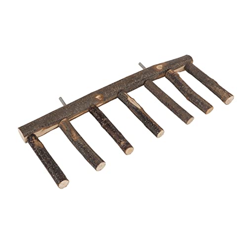 Qukaim Vogelleiter aus Holz, 7 Stufen, Schleifkrallen, mehrstufige Leiter, Papageien-Sitzstange für kleine mittelgroße Papageien, Vogelleiter, Spielzeug, Holzkonstruktion, 80 cm lang Qukaim Vogelleiter aus Holz, 7 Stufen, Schleifkrallen, mehrstufige Leiter, Papageien-Sitzstange für kleine mittelgroße Papageien, Vogelleiter, Spielzeug, Holzkonstruktion, 80 cm lang von Qukaim