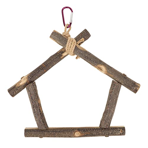 Qukaim Vogelschaukel aus Holz, Holzschaum, Papageienschaukel Spielzeug mit Haken, entwickelt Ligenz und bietet Bewegung für Haustiervögel, 30,5 cm lang, ideal für Papageien und kleine Vögel Qukaim Vogelschaukel aus Holz, Holzschaum, Papageienschaukel Spielzeug mit Haken, entwickelt Ligenz und bietet Bewegung für Haustiervögel, 30,5 cm lang, ideal für Papageien und kleine Vögel von Qukaim