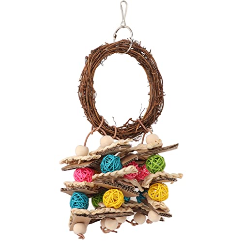 Qukaim Vogelschaukelspielzeug, dreieckig, bunt, Kletterseil, Sitzstange, 30 cm, Mehrzweck-Kauspielzeug für Nymphensittiche, Sittiche, Graupapageien und Kakadus Qukaim Vogelschaukelspielzeug, dreieckig, bunt, Kletterseil, Sitzstange, 30 cm, Mehrzweck-Kauspielzeug für Nymphensittiche, Sittiche, Graupapageien und Kakadus von Qukaim