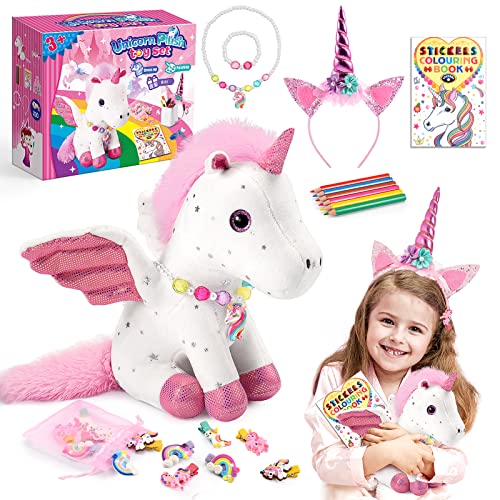 Qukir Einhorn Geschenke für 3-10 Jahre Alte Mädchen, Stofftiere Spielzeug Teddy Geburtstagsgeschenke für 3 4 5 6 7 8 Jahre Qukir Einhorn Geschenke für 3-10 Jahre Alte Mädchen, Stofftiere Spielzeug Teddy Geburtstagsgeschenke für 3 4 5 6 7 8 Jahre von Qukir