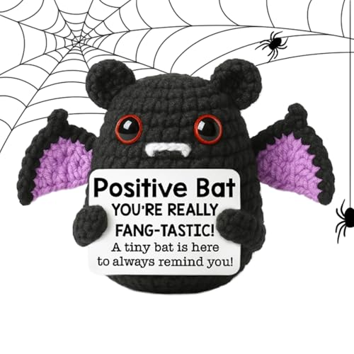 Qukoielly Häkelfledermaus,Halloween Gestrickte Tiere - Gefüllte Süße Inspirierende Lustige Haltekarte Für Arbeit Weihnachten Zuhause Abschluss Geburtstag Valentinstag Deko Qukoielly Häkelfledermaus,Halloween Gestrickte Tiere - Gefüllte Süße Inspirierende Lustige Haltekarte Für Arbeit Weihnachten Zuhause Abschluss Geburtstag Valentinstag Deko von Qukoielly