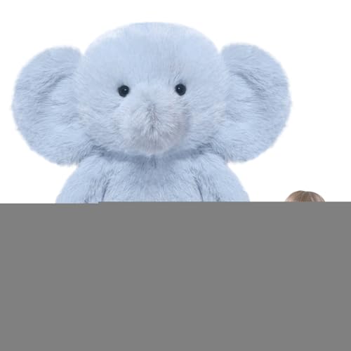 Qukoielly Niedliches Kuscheltier - Plüsch Elefant Kuscheltier,Weiches Kinderzimmer Schlafbegleiter Für Kinder Mädchen Geburtstag von Qukoielly