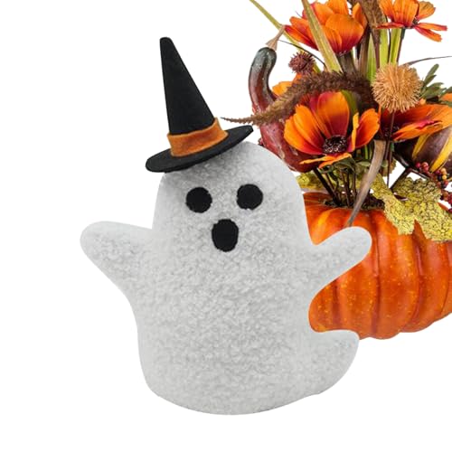 Qumiuu Süßes Plüschtier - Stoffgeist Halloween Dekoration,Weiches Kuschelkissen Geschenk Für Kinder Jugendliche Erwachsene Geburtstag Feiertag von Qumiuu