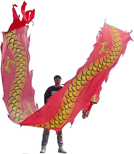 HXR Chinesischer Drachentanz Band 3D Chinesische Tanzschlangen mit Drachenmuster, Drachentanzband for festliche Partys, Fitnessaktivitäten for ältere Menschen Outdoor Sport Fitnessgeräte ( Color : Ro von Qunine