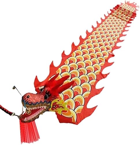 HXR Chinesischer Drachentanz Band 3D Chinesische Tanzschlangen mit Drachenmuster, Sport- und Fitnessband for Erwachsene und Kinder im Freien, Festival-Party-Feier-Event-Ausrüstung Outdoor Sport Fitne von Qunine