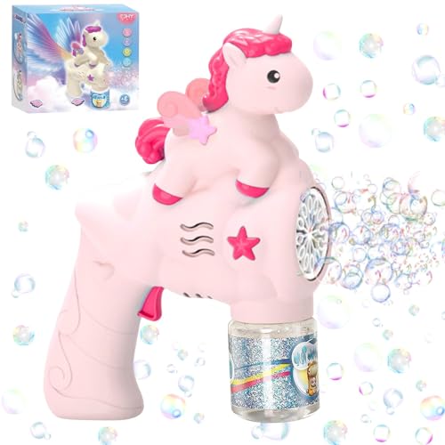 Automatische Seifenblasenpistole, Einhorn Seifenblasenmaschine für Kinder mit Seifenblasen Nachfüllflasche, Seifenblasen-Pistole, Bubble Gun Machine, Machine Gun für Kinder für Geburtstag Hochzeit Automatische Seifenblasenpistole, Einhorn Seifenblasenmaschine für Kinder mit Seifenblasen Nachfüllflasche, Seifenblasen-Pistole, Bubble Gun Machine, Machine Gun für Kinder für Geburtstag Hochzeit von Qunkun