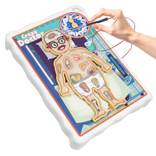 Elektronisches Brettspiel, Operation Game for Kids Ages 4-8, Elektronisches Brettspiel, Operation Board Game Doctor Games Mit Karten Und Autschis, Anatomie Modell Experimente Für Kinder von Qunkun