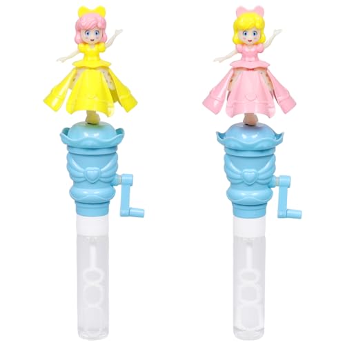 Fairy Seifenblasenstab mit Seifenblasenlösung, Seifenblasenmaschine Kinder, Bubble Machine, Geburtstag Geschenk für 3-8 Jahre Mädchen Spielzeug Geburtstag Kinderspielzeug von Qunkun