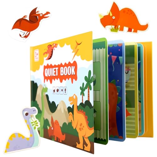 Montessori Quiet Book, Interactive Busy Book, Ruhiges Buch Montessori for Toddlers, Montessori Spielzeug, Quiet Book Montessori Spielzeug, Puzzle Buch, Learning Spielzeugbuch für ab 2 3 4 Jahre von Qunkun
