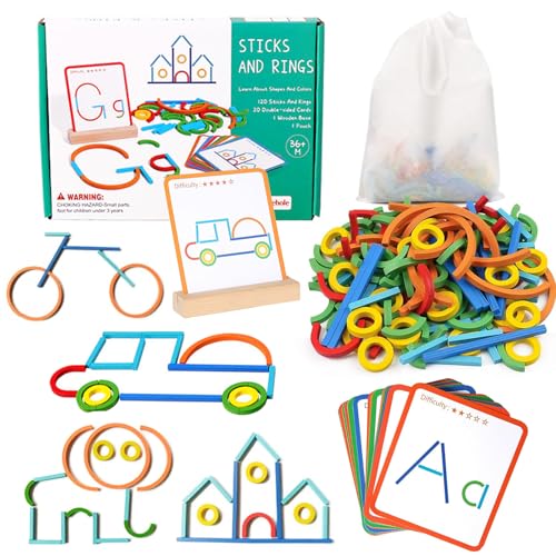 Montessori Spielzeug ab 3 4 Jahre, Vorschule Lernspiele ab 3 Jahre Kinder, Tastkarten Montessori, Kinderspielzeug ab 3 Jahre, Kreativ Puzzle Ring, Formanpassungsspiel, Steckspiel Hholzpuzzle Kinder Montessori Spielzeug ab 3 4 Jahre, Vorschule Lernspiele ab 3 Jahre Kinder, Tastkarten Montessori, Kinderspielzeug ab 3 Jahre, Kreativ Puzzle Ring, Formanpassungsspiel, Steckspiel Hholzpuzzle Kinder von Qunkun