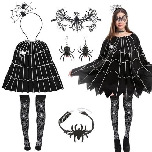 Qunkun Fledermaus Kostüm Damen, Faschingskostüme Damen Spinne Kostüm, Spinnenkostüm Damen, Spinnen Kostüm Damen, Karneval Kostüm Damen, Kostüm Spinne Damen für Damen Halloween Dress up Party Qunkun Fledermaus Kostüm Damen, Faschingskostüme Damen Spinne Kostüm, Spinnenkostüm Damen, Spinnen Kostüm Damen, Karneval Kostüm Damen, Kostüm Spinne Damen für Damen Halloween Dress up Party von Qunkun
