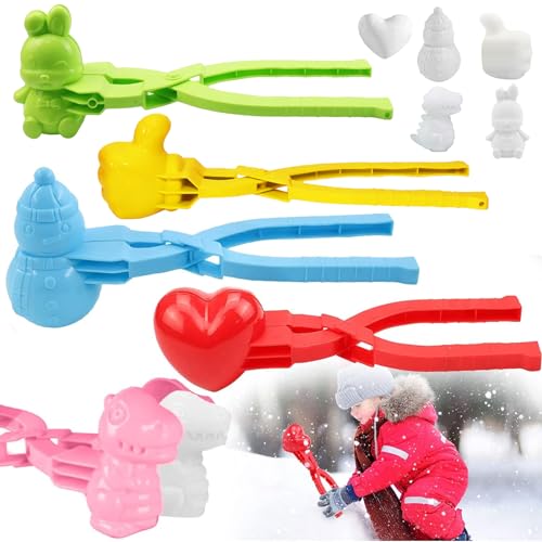 Qunkun Schneeballzange Kinder,Schneeball Clip, 5 Stück Schneeball Maker, Schneeball Former Set, Schneeball Form, Bär Schneemann Herz Ente Dinosaurier Schneeball Maker Clips, für im Freien Spielen (D) Qunkun Schneeballzange Kinder,Schneeball Clip, 5 Stück Schneeball Maker, Schneeball Former Set, Schneeball Form, Bär Schneemann Herz Ente Dinosaurier Schneeball Maker Clips, für im Freien Spielen (D) von Qunkun