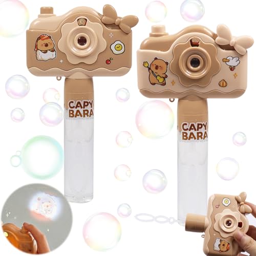 Seifenblasenpfeife, Seifenblasen Set für Kinder, Seifenblasen mit Projektionsspielzeug Kamer, Seifenblasen Flüssigkeit Hochzeit, Seifenblasenpfeife für Geburtstage und Hochzeiten (A) von Qunkun