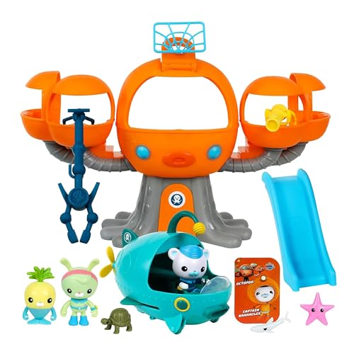 Quoersrti Amazon Exclusive - Octopod Playset | 8 Pieces Including Deep Sea Captain Barnacles & Gup A von Octonauts