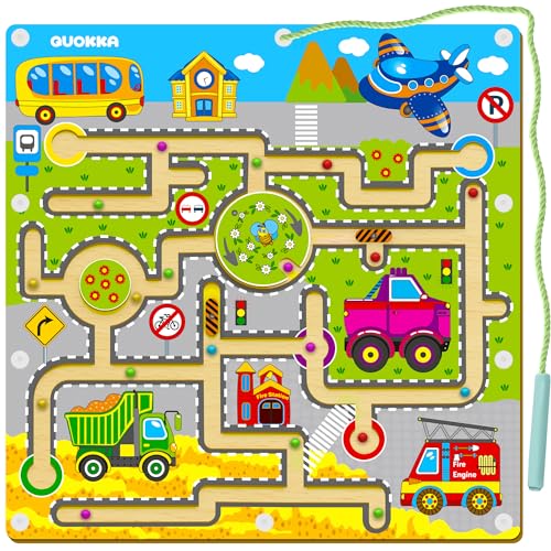 Quokka Magnet Kinderspielzeug ab 3 Jahre - VER.2 VERBESSERT - Montessori Spielzeug ab 3 4 Jahre Labyrinth Spiele ab 2 3 4 Jahre - Beschäftigung Autofahrt Kinder Quokka Magnet Kinderspielzeug ab 3 Jahre - VER.2 VERBESSERT - Montessori Spielzeug ab 3 4 Jahre Labyrinth Spiele ab 2 3 4 Jahre - Beschäftigung Autofahrt Kinder von Quokka