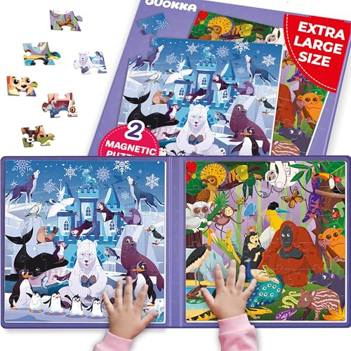 QUOKKA Magnetspiel ab 3 4 Jahre - 48-Teilige Puzzle Beschäftigung Für Kinder Im Flugzeug & Autofahrt - Polar Reisespiele Kinder ab 4 5 6 - Spielzeug für Jungen und Mädchen QUOKKA Magnetspiel ab 3 4 Jahre - 48-Teilige Puzzle Beschäftigung Für Kinder Im Flugzeug & Autofahrt - Polar Reisespiele Kinder ab 4 5 6 - Spielzeug für Jungen und Mädchen von Quokka