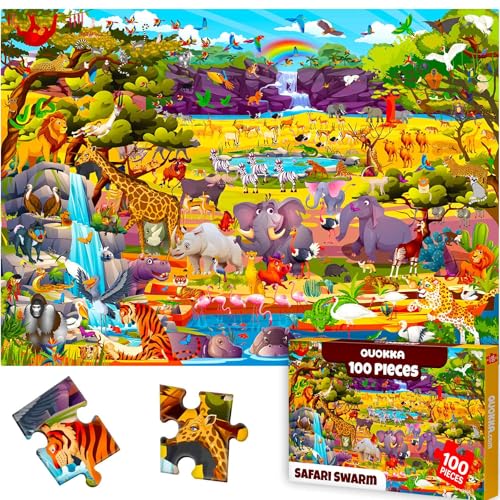QUOKKA 1х100 PC Wimmel Safari Jigsaw Puzzles QUOKKA 1х100 PC Wimmel Safari Jigsaw Puzzles von Quokka