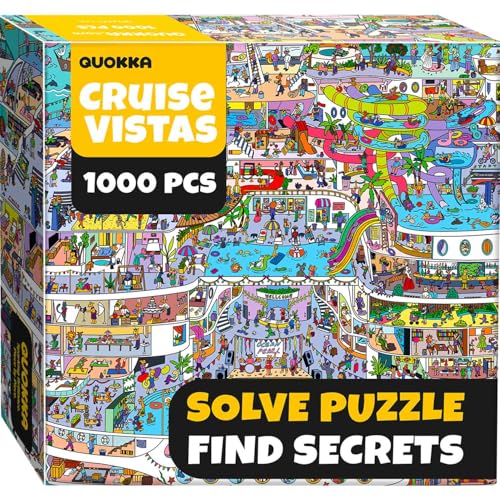 QUOKKA 1000 Piece Jigsaw Puzzle for Adults – Cruise Vistas – Premium Box Packaging with Extra Fun Challenges, Stunning Scenic Animal Puzzle, Perfect for Relaxation, Creativity & Gift Giving QUOKKA 1000 Piece Jigsaw Puzzle for Adults – Cruise Vistas – Premium Box Packaging with Extra Fun Challenges, Stunning Scenic Animal Puzzle, Perfect for Relaxation, Creativity & Gift Giving von Quokka