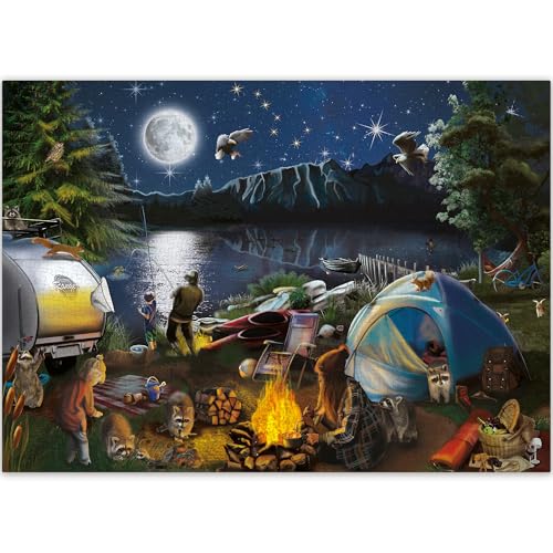 QUOKKA 1000 Pieces for Adults Puzzles Campfire von Quokka