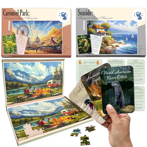 QUOKKA Puzzle Für Senioren - 3x60 Teile Groß Puzzle Demenz Beschäftigung - Spiele Für Demenzkranke Erinnerungen - 9 Karten mit Fakten - 1 große Karte zur Diskussion - Geschenke für Demenzkranke QUOKKA Puzzle Für Senioren - 3x60 Teile Groß Puzzle Demenz Beschäftigung - Spiele Für Demenzkranke Erinnerungen - 9 Karten mit Fakten - 1 große Karte zur Diskussion - Geschenke für Demenzkranke von Quokka