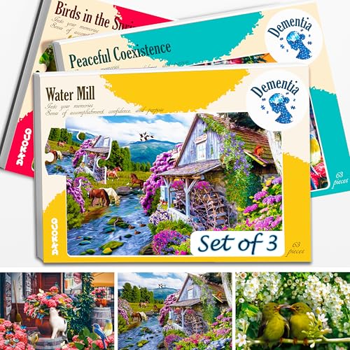 QUOKKA 63 Stück Demenz-Puzzles für ältere Menschen – Großes Stück Aktivitätenprodukte für Senioren – 3 Alzheimer Puzzle-Spiele für Erwachsene mit Vögeln und Katzen – kognitive Geschenke Spielzeug QUOKKA 63 Stück Demenz-Puzzles für ältere Menschen – Großes Stück Aktivitätenprodukte für Senioren – 3 Alzheimer Puzzle-Spiele für Erwachsene mit Vögeln und Katzen – kognitive Geschenke Spielzeug von Quokka