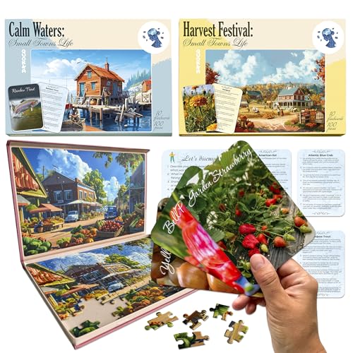 QUOKKA Puzzle 100 Teile Für Senioren - Spiele Für Demenzkranke Menschen - Puzzle Große Teile Senioren - 3 Alzheimer Puzzlespiele für Erwachsene Kleine Stadt - Geschenke für Demenzkranke QUOKKA Puzzle 100 Teile Für Senioren - Spiele Für Demenzkranke Menschen - Puzzle Große Teile Senioren - 3 Alzheimer Puzzlespiele für Erwachsene Kleine Stadt - Geschenke für Demenzkranke von Quokka