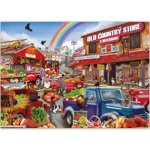 QUOKKA Puzzles 1000 Teile für Erwachsene – Puzzles für Männer und Frauen – Lustige Tiere für Kinder im Alter von 8–12 Jahren – Bazaar QUOKKA Puzzles 1000 Teile für Erwachsene – Puzzles für Männer und Frauen – Lustige Tiere für Kinder im Alter von 8–12 Jahren – Bazaar von Quokka