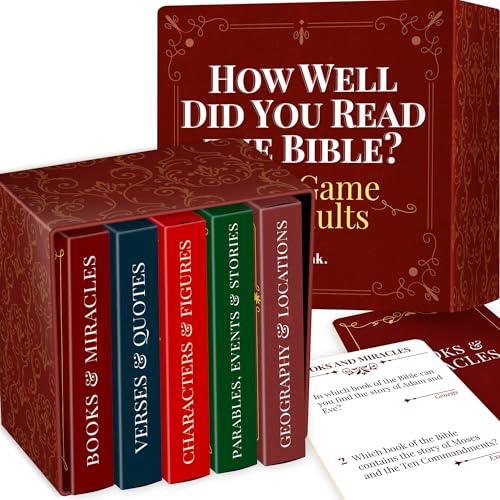 QUOKKA Rethink!: How Well Did You Read The Bible? - Quizkartenspiel für Erwachsene von Quokka