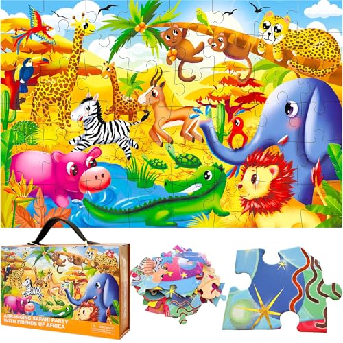 QUOKKA Riesige Bodenpuzzle ab 3 4 5 – 60x90 cm, 48-teilige Puzzle Spiele ab 2 3 4 Jahren – Große Spielzeug ab 3 4 Jahre – XXL Afrika Geschenk für Jungen und Mädchen 5 6 QUOKKA Riesige Bodenpuzzle ab 3 4 5 – 60x90 cm, 48-teilige Puzzle Spiele ab 2 3 4 Jahren – Große Spielzeug ab 3 4 Jahre – XXL Afrika Geschenk für Jungen und Mädchen 5 6 von QUOKKA